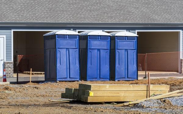 the porta potty needs to be serviced once a week on a job site